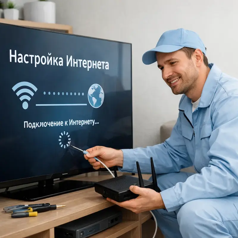 Настройка интернета на ТВ в Можайске