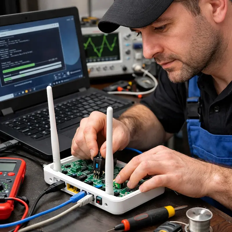 Перепрошивка WiFi роутера в Можайске