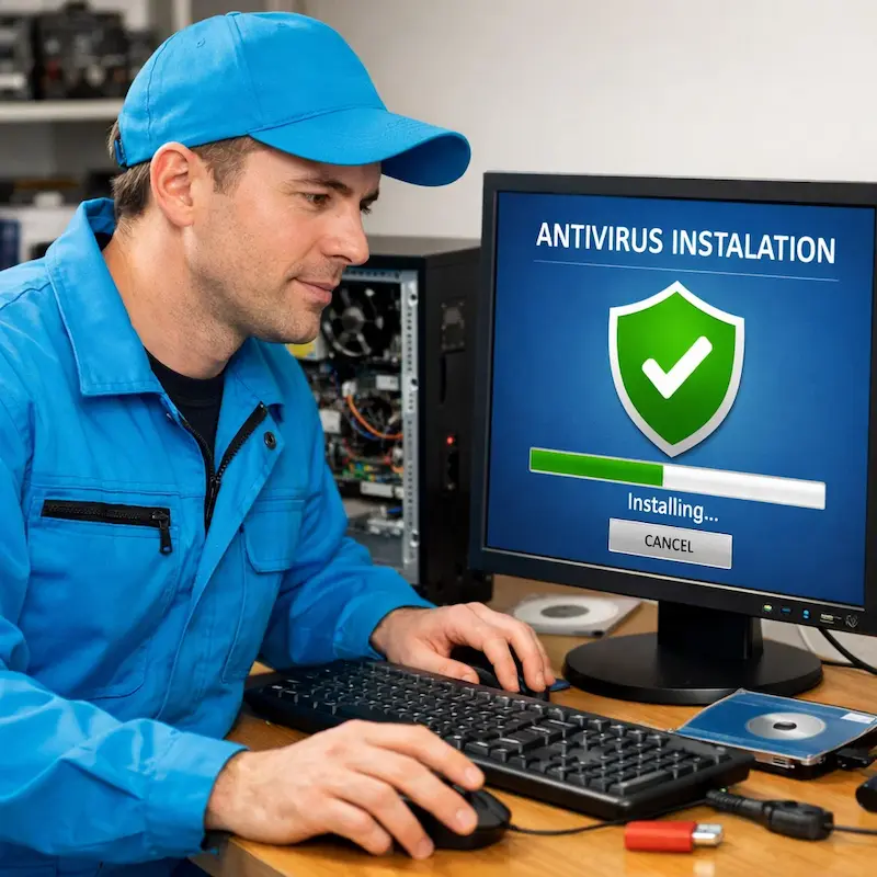 Установка антивируса на ноутбук в Можайске