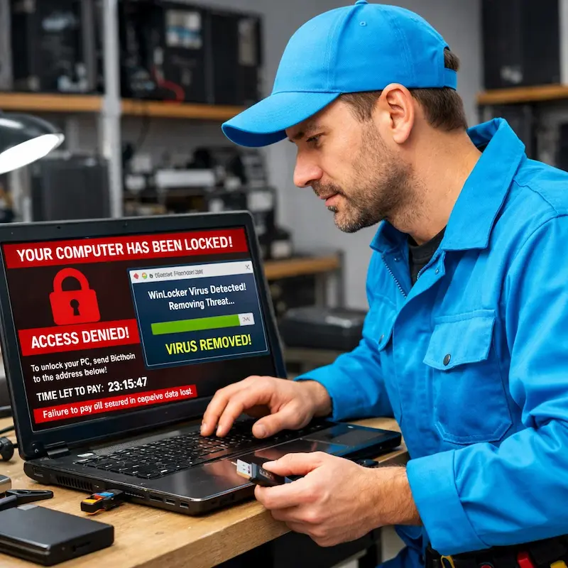 Разблокировать компьютер в Можайске | Поможем